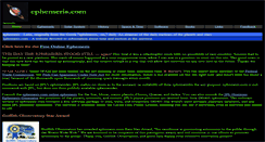 Desktop Screenshot of ephemeris.com