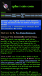 Mobile Screenshot of ephemeris.com