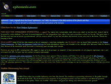 Tablet Screenshot of ephemeris.com